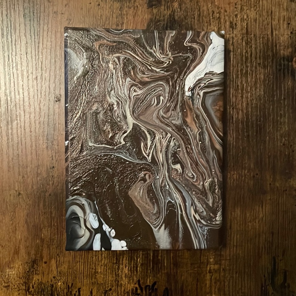 Acrylic paint pouring